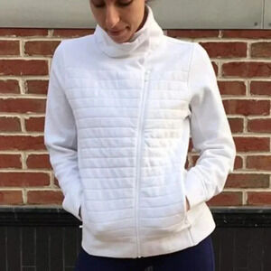 Lululemon White Fleece Be True Jacket